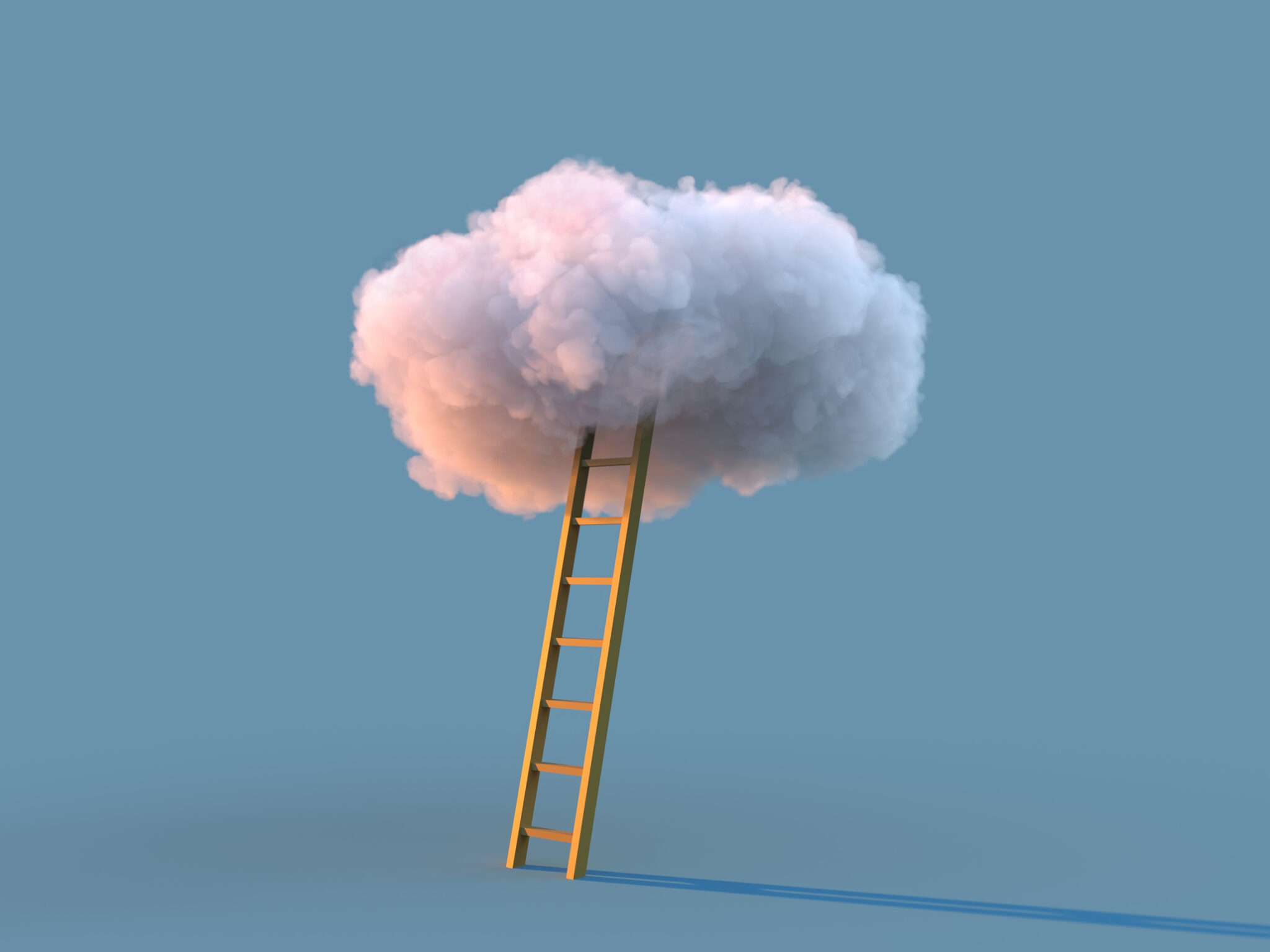 ladder to white cloud