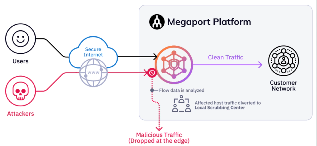 DDoS protection with Megaport. DDoS protection with Megaport.
