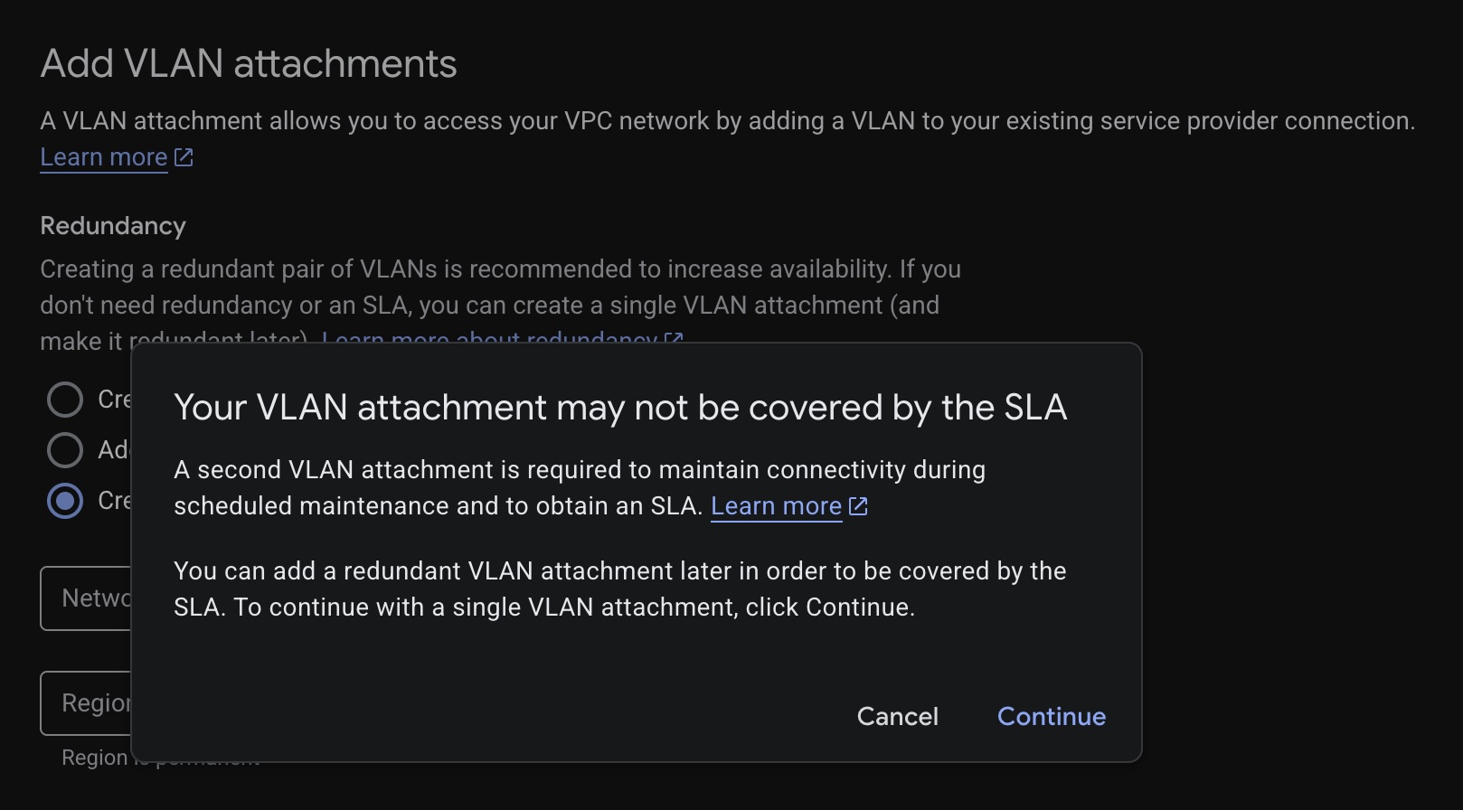 Tipo de interconexión - Partner Interconnect connection