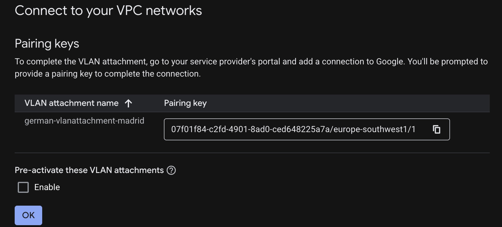 Advertencia SLA - VLAN attachment sin redundancia