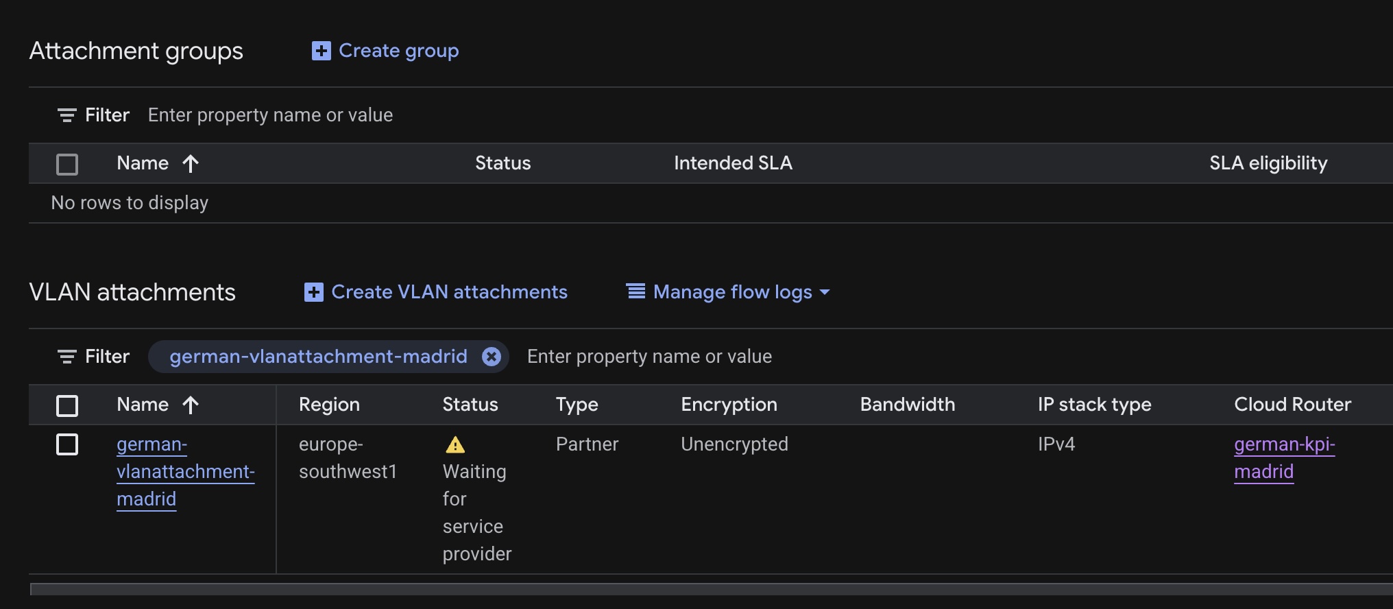 Configuración de redundancia y red - single VLAN Madrid