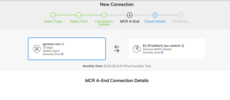 Detalles de conexión