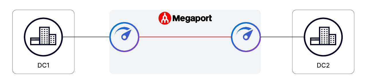 Figure 4 - Un DCI sur Megaport est évolutif en fonction de l’évolution des besoins du client, et ce en quelques clics.